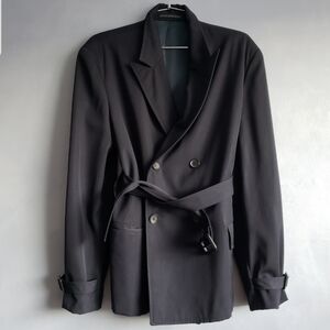 YOHJI YAMAMOTO, 90'S NAVY WOOL BLAZER, SIZE L, UP TO XL